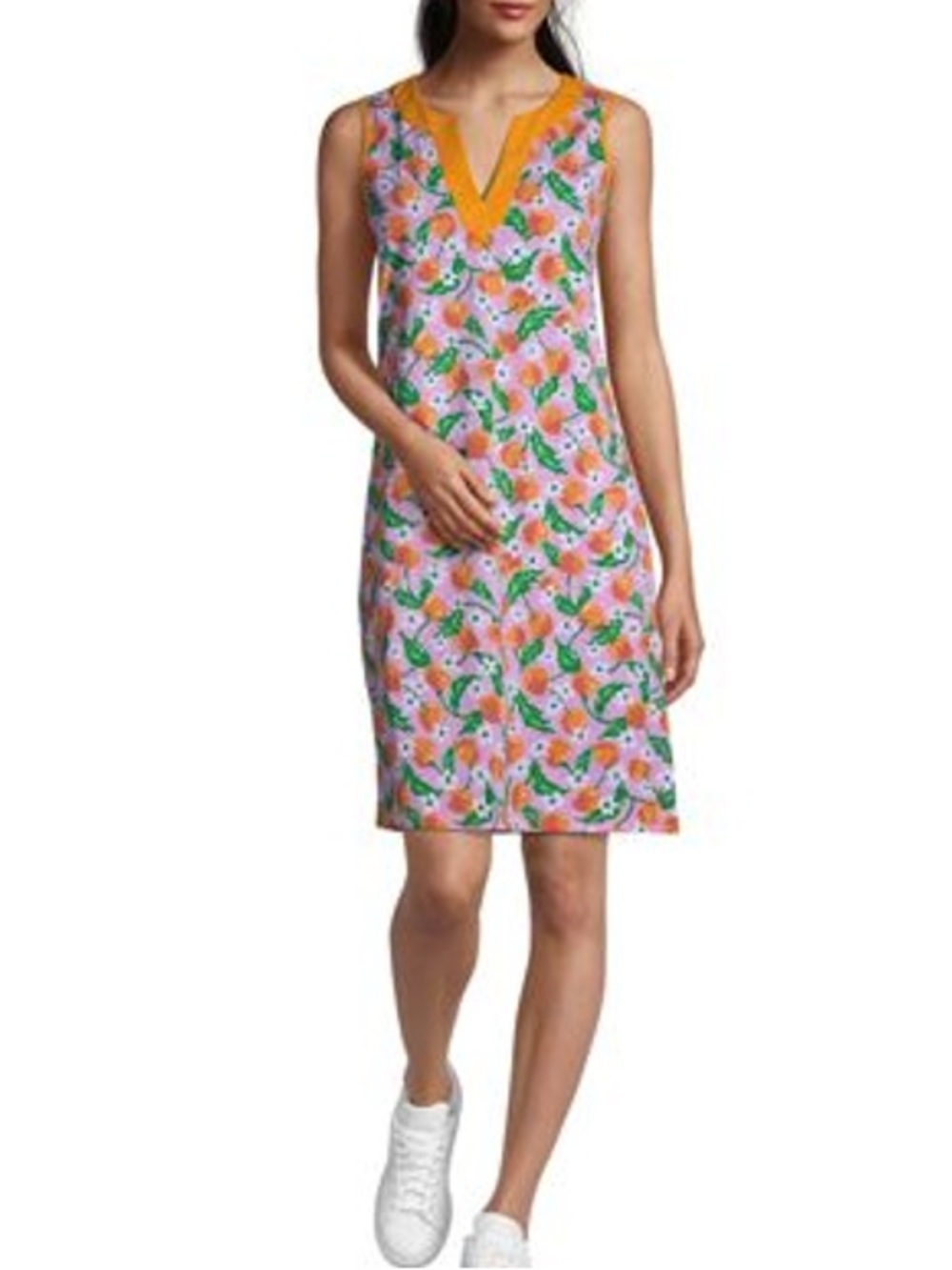 NWOT Draper James x Lands End Orange Blossom Cotton Beach Cover Up - Picture 1 of 10
